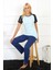 Kadın Kolu Dantelli Penye Pijama Takım 4148 2