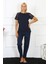 Kadın Kolu Dantelli Penye Pijama Takım 4150 2