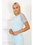 Kadın Kolu Dantelli Penye Pijama Takım 4151 3