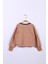 Kız Çocuk Yazı Baskılı Crop Sweatshirt 2