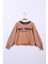 Kız Çocuk Yazı Baskılı Crop Sweatshirt 3