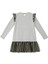 Zarif Unicorn Gri Kız Çocuk Elbise 4