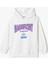 Kapşonlu Sweatshirt Şardonlu Uzun Kollu Bisiklet Yaka Baskılı 1