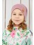 Kız Çocuk Açık Pembe Şapka Bere El Yapımı Pamuklu Kaşkorse 2