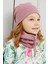 Kız Çocuk Açık Pembe Şapka Bere El Yapımı Pamuklu Kaşkorse 5