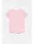 Bisiklet Yaka Basic T-Shirt Toz Pembe 3