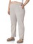 Büyük Beden Beli Lastikli Cepli Gabardin Taş Rengi Pantolon 4
