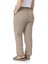 Büyük Beden Beli Lastikli Cepli Gabardin Vizon Pantolon 3