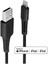 LIN-31322 3 mt USB 2.0  To Lightning C89 Erkek-Erkek Siyah Apple Şarj Kablosu 1