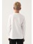 Krem Bisiklet Yaka Kappa Logo Baskılı Erkek Çocuk Sweatshirt 5