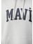 Kadın Mavi Logo Baskılı Kapüşonlu Gri Sweatshirt 1600361-34322 5