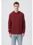 Erkek Kapüşonlu Kırmızı Basic Sweatshirt 0610937-85633 3