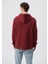 Erkek Kapüşonlu Kırmızı Basic Sweatshirt 0610937-85633 4