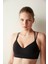 Siyah Orta Destek Sabit Kaplı Sporcu Sütyeni 3