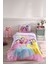 Princess Rainbow Tek Kişilik Disney Lisanslı Lastikli Fitted Çarşaf Çocuk Pike Takımı 1