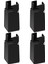 4 Pack Mobilya Yükselticileri Çapı 0.39-1.57 "10 cm Siyah 22-42MM Döşenmesi Için 600LB Destek (Yurt Dışından) 1