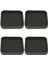 4pcs Kare Kauçuk Tekerleğiı Için Koruyucular 4pcs 8.5cmx8.5cm (Yurt Dışından) 1