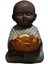 Meditasyon Dekasyon Dekorasyon Mavisi Için Küçük Monk Buda Heykeli Meditasyon Meditasyonu (Yurt Dışından) 3