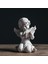 Reçine Heykel Cherub Figürinler Yatak Odası Kapalı Kitaplık Bebek Angel Heykeli Beyaz (Yurt Dışından) 5