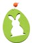 Bunny Şekilli Mutlu Paskalya Kolye Süsü Asılı Içi Boş Tavşan Yeşili (Yurt Dışından) 5