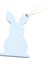 Bunny Şekilli Mutlu Paskalya Kolye Süsü Asılı Mavi Renkli Tavşan (Yurt Dışından) 2