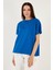 Oversize % 100 Pamuk Bisiklet Yaka Basic Bayan T Shirt 5864489 2