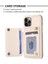 Apple iPhone 11 Pu Deri Kaplamalı Tpu Kasa Kart Tutucu Kickstand Telefon Kapağı (Yurt Dışından) 4
