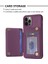 Apple iPhone 11 Pu Deri Kaplamalı Tpu Kasa Kart Tutucu Kickstand Telefon Kapağı (Yurt Dışından) 4