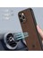 Apple iPhone 14 Pro Pu Deri Kaplamalı Pc+Tpu Kasa Desteği Manyetik Araç Montajı (Yurt Dışından) 2