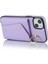 Apple iPhone 13 Mini Pu Deri Kaplamalı Tpu Döner Yüzük Kickstand Telefon Kasası Fermuarlı Cüzdan Telefon Kapağı (Yurt Dışından) 5