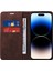 Apple iPhone 14 Pro Max Magnety Telefon Kılıfı Pu Deri Stand Kapağı Rfıd Engelleme Cüzdan Telefon Kabuğu (Yurt Dışından) 3