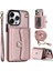 Apple iPhone 12 /12 Pro Pu Deri +Tpu Telefon Kılıf Kart Yuvaları Rfıd Engelleme Kickstand Kapağını Kısa +Uzun Kayışlarla (Yurt Dışından) 1