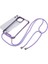 Apple iPhone 12 /12 Pro Acric ve Tpu Temiz Telefon Caseanti-Collision Koruma Kapağı Lanyard ile (Yurt Dışından) 4