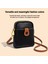 Günlük Deri Crossbody Çanta, Çok Fonksiyonlu Bozuk Para Cüzdanı (Yurt Dışından) 4