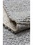 Jade Basketweave Grey Natural Kazak Örgü Desenli El Dokuma Örgü Halı 5