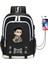 Demon Slayer USB Bağlantı Noktalı Suya Dayanıklı Okul Çantaları (Yurt Dışından) 1
