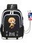 Demon Slayer USB Bağlantı Noktalı Suya Dayanıklı Okul Çantaları (Yurt Dışından) 1