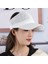 Eva Yaz Güneşi Koruma Örgü Nefes Alabilen Içi Boş Üst Şapka Zirve Şapka - Beyaz (Yurt Dışından) 4