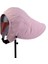 Eva Yaz Yeni Kadın Güneşlik ve Güneş Koruyucu Ördek Dil Şapkası At Horsetail Şapka - Pembe (Yurt Dışından) 1