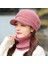 Eva Kış Kadın Moda Tavşan Saç Şapkası Bere Ördek Dil Şapkası - Pink (Yurt Dışından) 2