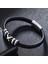 Paslanmaz Çelik Erkek Örgü Bileklik - Siyah (Yurt Dışından) 2