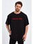Color Side Baskılı Oversize Unisex Sıfır Yaka Tişört 3