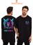 Grim Reaper Baskılı Oversize Unisex Sıfır Yaka Tişört 1