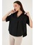 Pamuklu Oversize Kısa Kollu Gömlek Bayan Gömlek 6234759 4