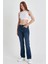 Kadın Gabriel Dark Blue Straight Fit Lyocell Jean Pantolon 1