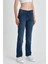 Kadın Gabriel Dark Blue Straight Fit Lyocell Jean Pantolon 2