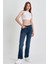Kadın Gabriel Dark Blue Straight Fit Lyocell Jean Pantolon 3