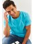 Aqua Oversize RahatPamuklu Penye Bisiklet Yaka Kısa Kol Basic T-Shirt Trendy Collection 5