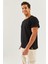 Siyah Oversize RahatPamuklu Penye Bisiklet Yaka Kısa Kol Basic T-Shirt Classic Collection 4