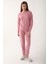 Stylish Pembe Kadın Eşofman Takımı 3
